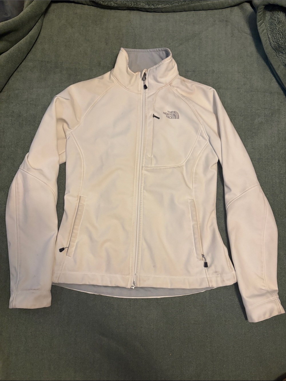 The North Face Women's White Zip-Up Utility Jacket
